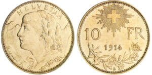 Suisse - 10 francs 1914