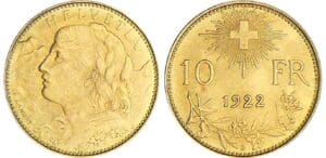 Suisse - 10 francs 1922