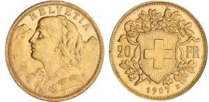 Suisse - 20 francs 1907