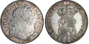 Louis XV - Ecu de France-Navarre - 1718 I (Limoges)