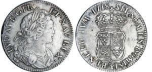 Louis XV - Ecu de France-Navarre - 1718 & (Aix)