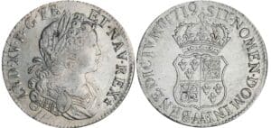 Louis XV - Ecu de France-Navarre - 1719 AA (Metz)