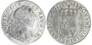 Louis XV - Ecu de France-Navarre - 1719 K (Bordeaux)
