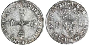 Henri III - Quart d'écu - 1587 M (Toulouse)