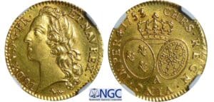 Louis XV - Louis d’or au bandeau - 1753 A (Paris) 53 sur 52