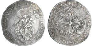 Italie - Ligurie - 2 scudi 1699 IBM (Gênes)