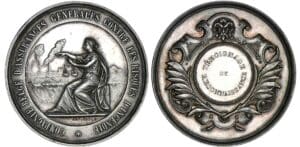 Belgique - Médaille - Assurances générales contre les risques d'incendies (1945)