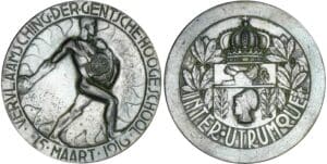 Belgique - Médaille - Ecole supérieure de Gent - 1915