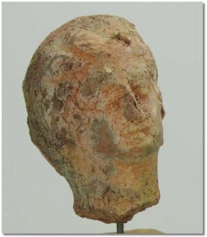 Grèce - Tête en terre cuite - Période hellénistique