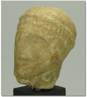 Grande Grèce - Tête en marbre - Vème-IVème siècle av. J.-C.