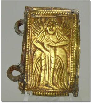 Etrusque - Plaquette en bronze recouverte d'or - Vème-Ier siècle av. J.-C.