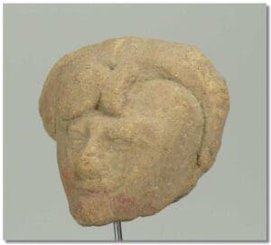 Précolombien - Théotiuacan - Tête en terre cuite - IVème-VIIIème siècle ap. J.-C.