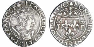 François 1er - 1/2 teston - 13ème type - Dijon