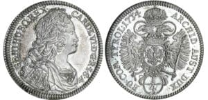 Autriche - Charles VI - 1/4 taler 1734 (Hall)