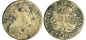 Louis XIV (1643-1715) - ½ écu aux 3 couronnes - faux d'époque