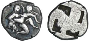 Iles de Thrace - Thasos - Drachme au satyre (525-463 av. J.-C.) Iles de Thrace - Thasos - Drachme au satyre (525-463 av. J.-C.)