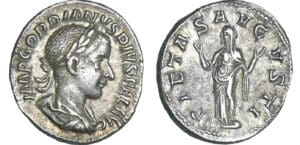 Gordien III - Denier (241-242 , Rome) - La Piété