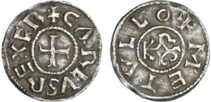 Charles II le Chauve (840-877) - Denier (Melle) Charles II le Chauve (840-877) - Denier (Melle)