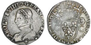 Charles IX (1560-1574) - Teston - 2ème type - 1563 9 (Rennes)