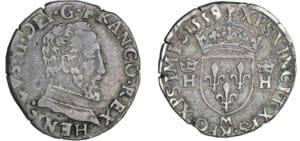 Henri II (1547-1559) - Demi-teston - 5ème type - 1559 M (Toulouse)