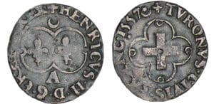 Henri II (1547-1559) - Double tournois - 1557 A (Paris)