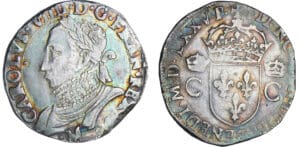 Charles IX (1560-1574) - Teston - 10ème type - 1575 M (Toulouse)