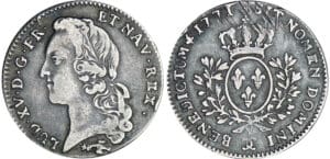 Louis XV (1715-1774) - 1/5 écu au bandeau - 1771 CC (Besançon)