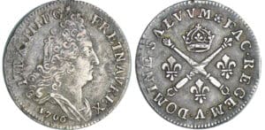 Louis XIV (1643-1715) - 10 sols aux insignes - 1706 A (Paris)