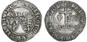 Henry VI de Lancastre (1422-1453) - Blanc aux écus  - Saint-Lô