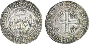 François 1er (1515-1547) - Blanc à la couronne - Rouen