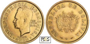 Bolivie - 14 grams (20 bolivanos) 1952