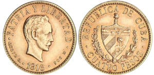 Cuba - 4 pesos 1916
