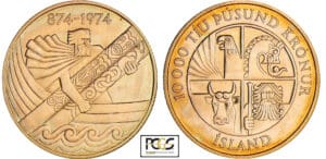 Islande - 10000 kronur 1974