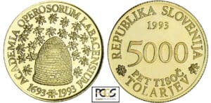 Slovénie - 5000 tolarjev 1993