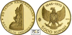 Indonésie - 5000 rupiah 1970