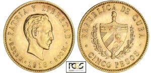 Cuba - 5 pesos 1916