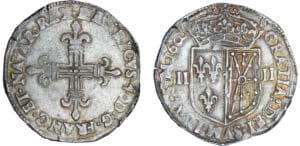 Henri IV (1589-1610) - Quart d'écu de Navarre - 1603 (Saint-Palais)