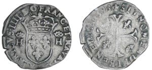 Henri IV (1589-1610) - Douzain - 1593 (Clermont en Auvergne)