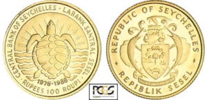 Seychelles - 100 roupi 1988