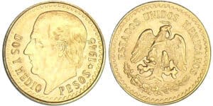 Mexique - 2 1/2 peso 1945