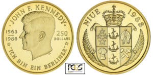Nuie (île de) - J.F. Kennedy - 250 dollars 1988