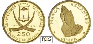 Guinée équatoriale - 250 pesetas 1970