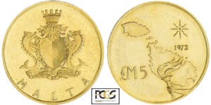 Malte (île de) - 5 pounds 1972