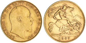 Grande-Bretagne - Edward VII - 1/2 souverain 1907