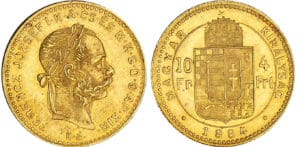 Hongrie - Franz Joseph I - 10 korona 1884