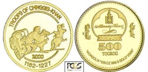 Mongolie - 500 togrop 2000