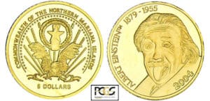 Mariannes (îles) - Albert Einstein - 5 dollars 2004