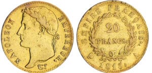 20 francs Napoléon - 100 jours - 1815 A (Paris)