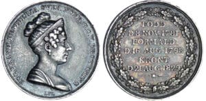 Suède - Médaille - Désirée Clary-Bernadotte reine - 1829