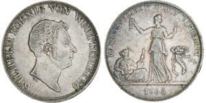 Allemagne - Wurttemberg - Wilhelm - Thaler 1833 W